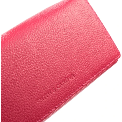 Женский кошелек Smith&Canova красный (FUL-28609-fuchsia): Материал Натуральная кожа