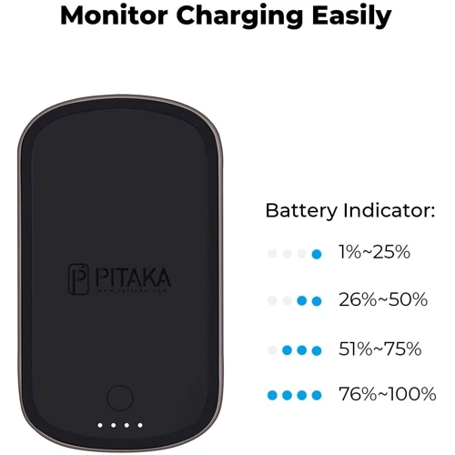 Зарядное устройство Pitaka Wireless Charger MagEZ Juice Aramid Black (MJ1002) фото 10