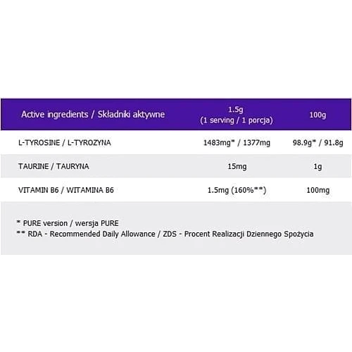 Амінокислота для спорту OstroVit Tyrosine 210 g /140 servings/ Pure: Смак Без смаку