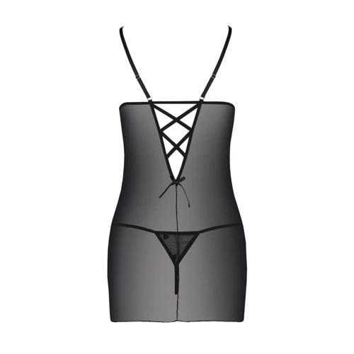Эротический комплект Passion LOVELIA CHEMISE black XXL/XXXL