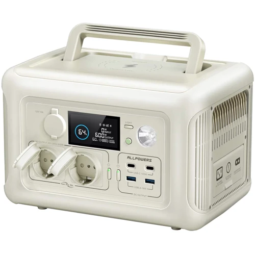 Зарядная станция Allpowers R600 299Wh 600W LiFeP04 Beige фото 10