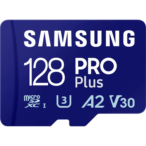 

Samsung 128 Gb microSDXC Pro Plus UHS-I U3 V30 A2 Class 10 + SD-adapter (MB-MD128SA)