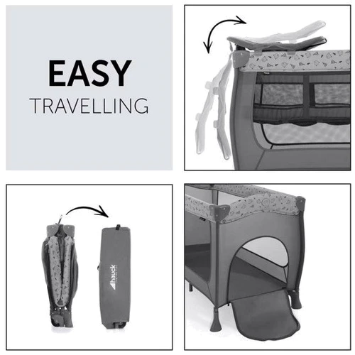 Детская кровать-манеж Hauck Sleep N Play Mickey Mouse Grey (60069-6)