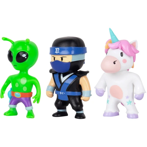 Набор коллекционных фигурок Stumble Guys - Ниндзя Кай, Спринклс, Пришелец (SG2020-5)
