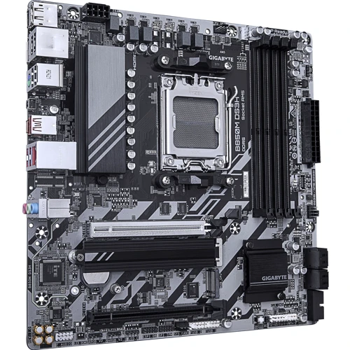 GIGABYTE B850M DS3H UA: Разъемы на плате USB 3.2 Gen 1, USB 2.0, PCI, SATA 3.0, M.2