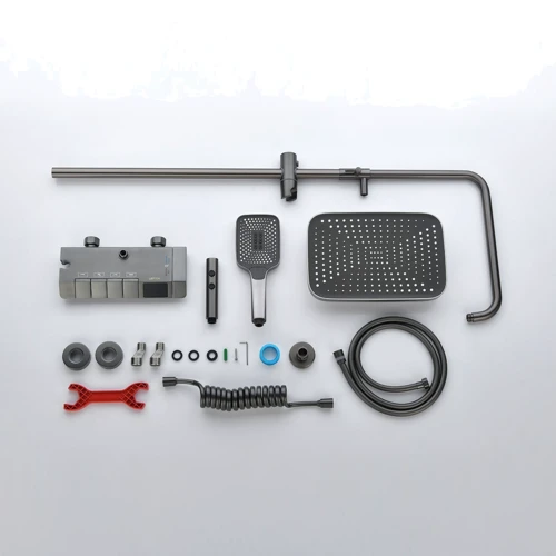 Душевая система Lefton Thermostatic Shower System with Temperature Display and 4 Water Outlet Modes-SST2202 Grey фото 11