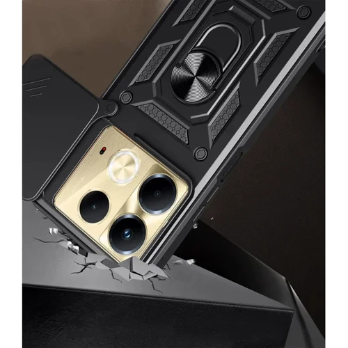 Чехол для телефонов BeCover Military Black for Infinix Note 40 (X6853) (712159): Материал TPU (термополиуретан) и пластик