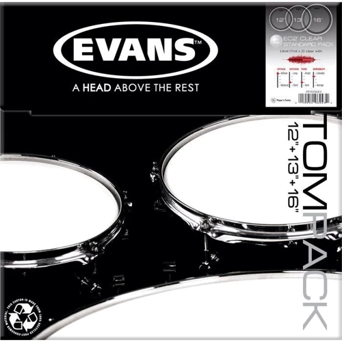 Набір пластиків EVANS ETPEC2SCLR-S EC2 CLEAR STANDARD: Тип Робочий