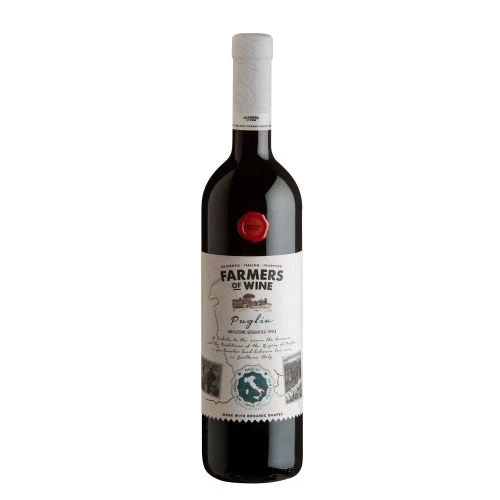 Вино Farmers Of Wine, Rosso IGT, Puglia, Organic, красное сухое, 0.75 л (PRV8003625079552)
