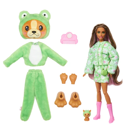 Лялька Barbie Cutie Reveal Чудове комбо Цуценя в костюмі жаби (HRK24): Вік від 3 років