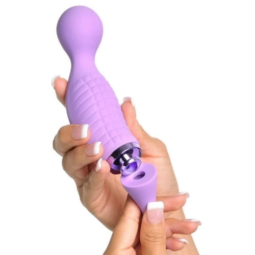 Вибратор с вакумной стимуляцией клитора Pipedream Ultimate Climax-Her , 12,5х3,5 см