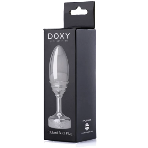 Анальная пробка DOXY Butt Plug RIBBED