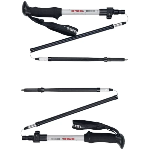 Треккинговая палка Gabel XTR Alu EF - 110-130 (034.0024): Цвет черный