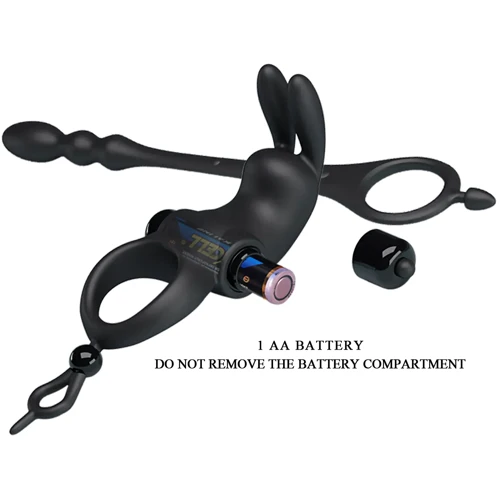 Эрекционное виброкольцо с анальным стимулятором LYBAILE Pretty Love - VIBRATION PENIS SLEEVE V (BI-210213)