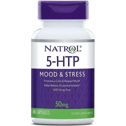 Natrol 5-HTP 50 mg 5-гидрокситриптофан 45 Капсул