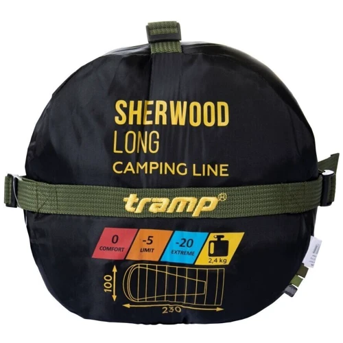 Спальный мешок Tramp Sherwood Long L темно-оливковый/серый (TRS-054L-L) фото 13