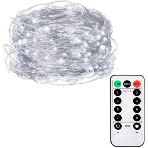 Гирлянда на батарейках Springos 4.9 м 50 LED Pilot CL0106 Cold White