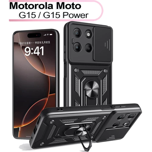 Чехол для телефонов BeCover Military Black for Motorola G15 / G15 Power (713530)
