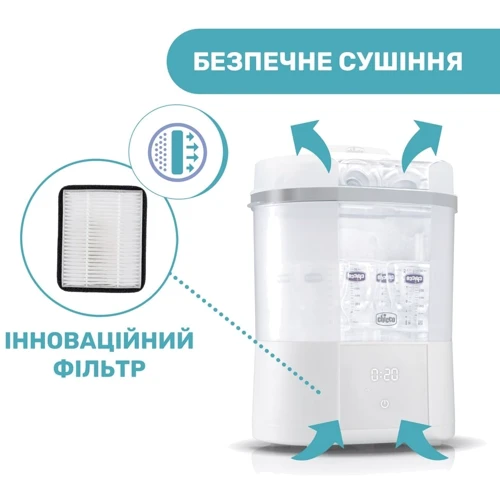 Стерилизатор электрический цифровой с функцией сушки Chicco (07392.10) фото 3