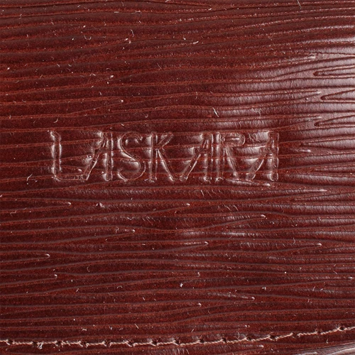 Жіноча сумка саквояж Laskara коричнева (LK-DM233-choco-cognac): Тип ручки Довга ручка, З двома ручками