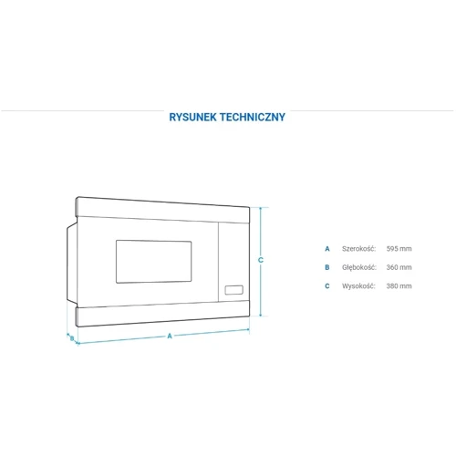 Встраиваемая микроволновая печь Samsung FW88SUB: Цвет черный