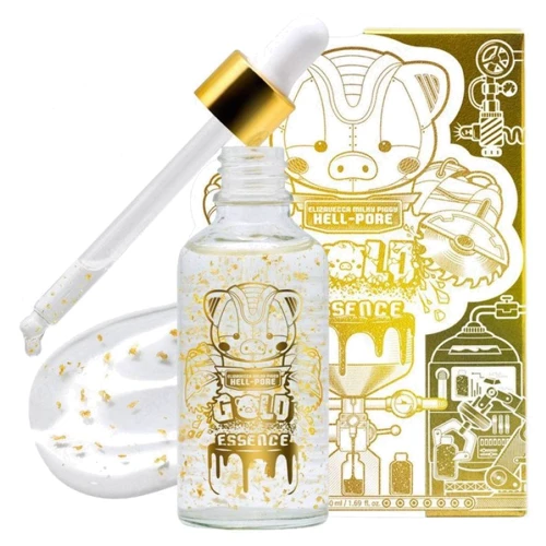 Elizavecca Milky Piggy Hell-Pore Gold Essence 50 ml Эссенция для лица с частицами 24к золота