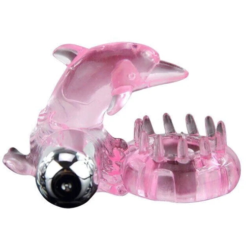 Виброкольцо Love Dolphig Ring Pink Дельфин