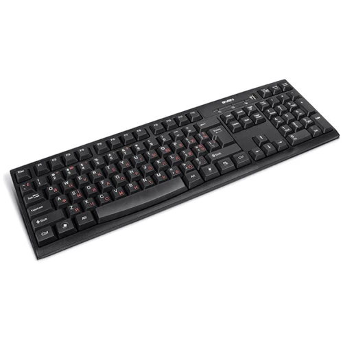 Клавиатура SVEN Standard 304 Black+HUB: Интерфейс подключения USB