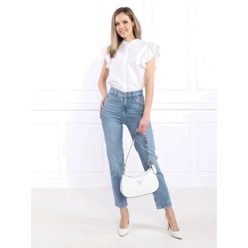 Женская сумка багет GUESS NOELLE TOP ZIP SHOULDER BAG белая (HWZG7879180-WHI): Страна производитель США