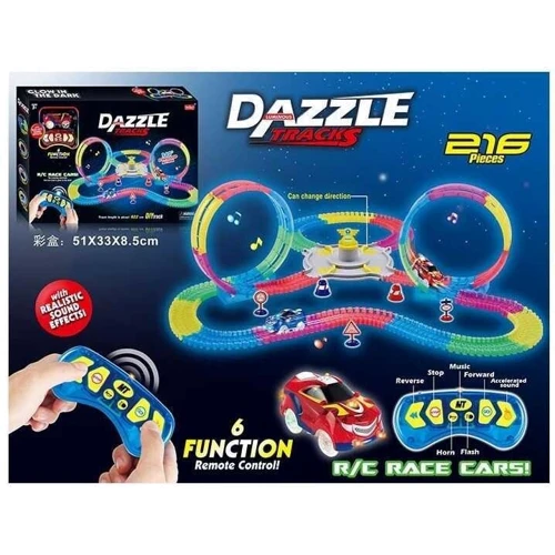 Автотрек Dazzle Tracks на радіокеруванні 216 деталей довжина 622 см (155(18/2))