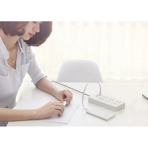 Подовжувач Mi Power Strip (6 розеток + 3 USB-Port), White фото 4