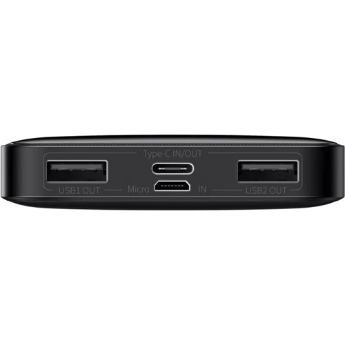 Внешний аккумулятор Baseus Power Bank 10000mAh Bipow Display 15W Black (PPDML-I01): Кабели/переходники для смартфонов в комплекте micro USB