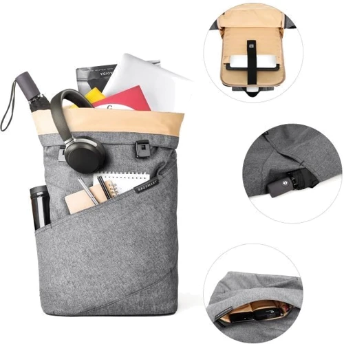 Bagsmart Backpack Light Grey (BM0140006A008) for MacBook 15" фото 8