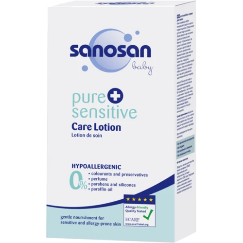 Sanosan pure + sensitive Детский гипоаллергенный лосьон для чувствительной кожи 200 ml