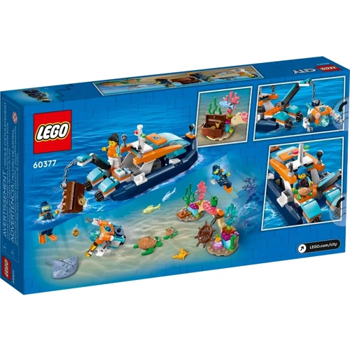Конструктор LEGO City Лодка для дайвинга Explorer (60377): Количество деталей, шт. 182