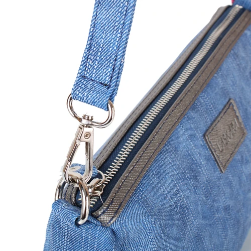 Женская сумка через плечо Laskara синяя (LK-20293-denim-blue): Тип Сумки