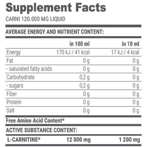 Жироспалювач Extrifit Carni Liquid 120000 1000 ml /100 servings/ Mandarin: Стать унісекс
