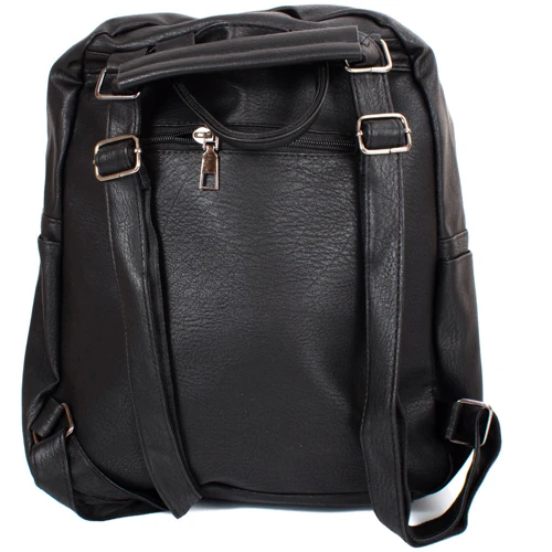 Жіночий рюкзак Valiria Fashion чорний (DET891-2): Тип ручки Плечовий ремінь, Коротка ручка