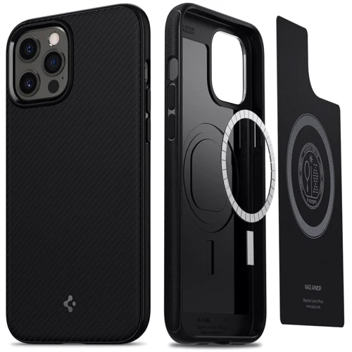Чохол для iPhone Spigen Mag Armor Black (ACS01864) for iPhone 12 Pro Max: Колір чорний