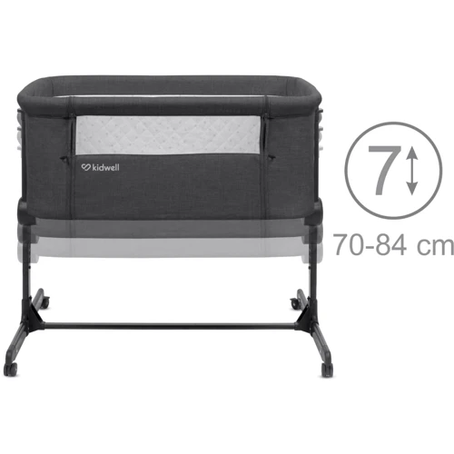 Приставная кроватка Kidwell Snuzzy Dark Grey