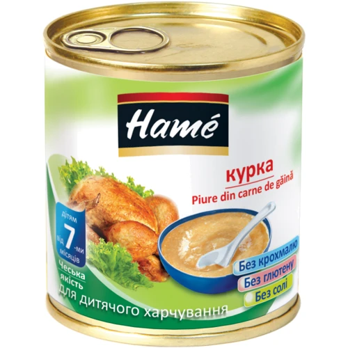 Пюре Hame мясное детское 100г курица ж/б (8595139726218)