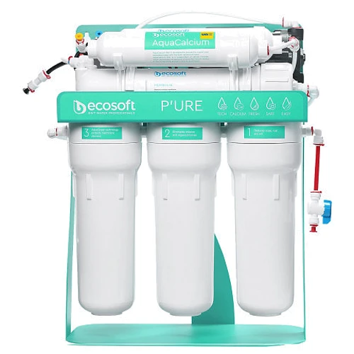 Фильтр обратного осмоса Ecosoft P'URE AquaCalcium Mint с насосом на станине (MO675PSMACECO)