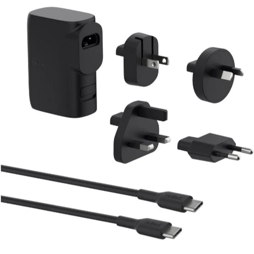Зарядное устройство Belkin Wall Charger USB+USB-C 25W/Power Bank 5000mAh Black (BPZ003BT1MBK-B6): Кабель в комплекте USB-C