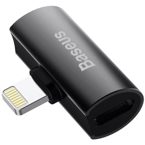Адаптер Baseus Adapter L46 Lightning to 2xLightning Black (CAL46-01): Колір чорний