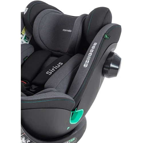 Автокресло Carrello Sirius CRL-8808 Absolute Black i-Size 40-150 см ISOFIX с поворотом фото 16