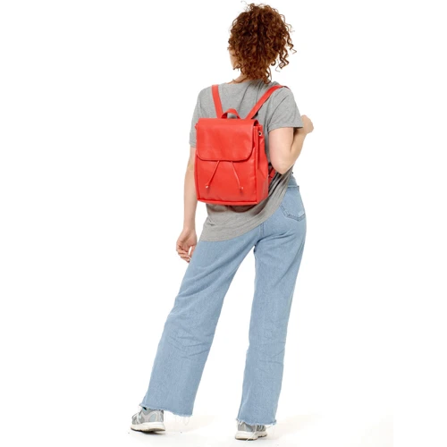 Жіночий рюкзак Sambag Loft MZN червоний (22200017): Стать Женский