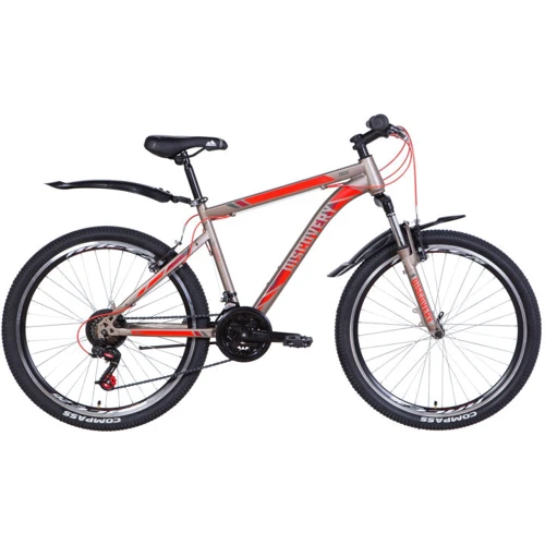 Велосипед Discovery TREK 2021 26" (серо-красный (м))