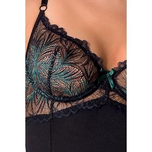 Сексуальный корсет Passion Exclusive FLORIS CORSET black XXL/XXXL
