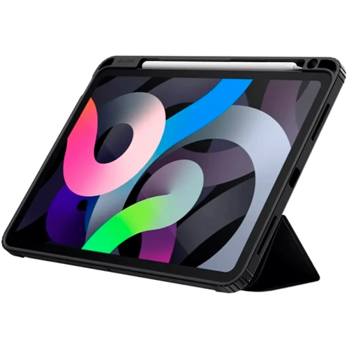 Аксессуар для iPad Blueo Ape Case Black for iPad Air 13 (2024 / 2025): Особенности трансформируется в подставку, Надежная защита от царапин и загрязнений, держатель для стилуса, режим автопробуждения/сна
