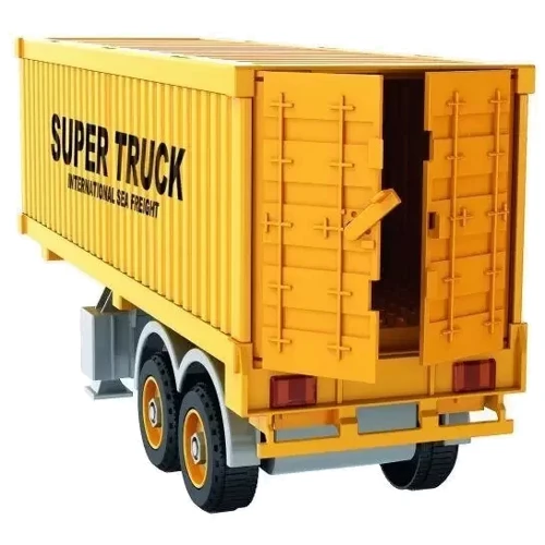 Конструктор на саморезах Heavy Truck контейнеровоз, отвертка, св., зв., 74 дет. (YW9086A)